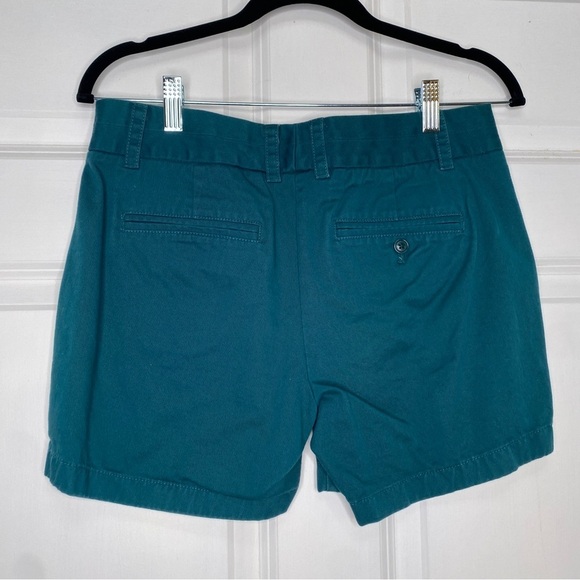 J. Crew 5" Inseam Flat Front Chino Shorts in Teal Size 4 - Picture 5 of 7